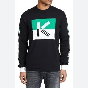 Kenzo Paris Men’s Pullover Black Logo Sweater - size S